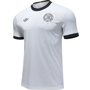 Adidas德国队球衣125周年款 阿迪达斯速干足球运动复古短袖JY0247