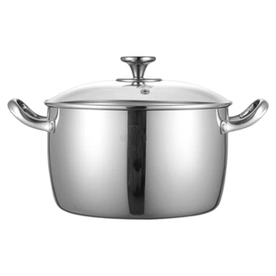 食品级加厚316不锈钢汤锅家用燃气电磁炉2025新款大容量煮粥炖锅