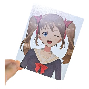 沉墨纸品透卡来图定制全透半透PVC物料胶片打印周边异形打印拍照