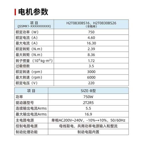 厂家直销750W交流伺服电机套装交流220V功率750W高转速伺服电机新