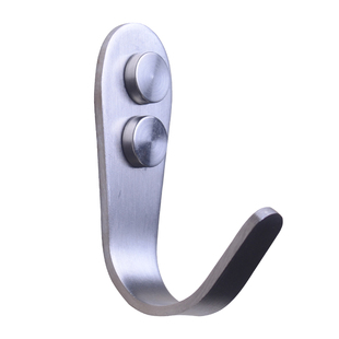 加厚不锈钢挂钩衣服浴室单钩挂衣钩厨房单个挂钩卫生间隔断衣钩