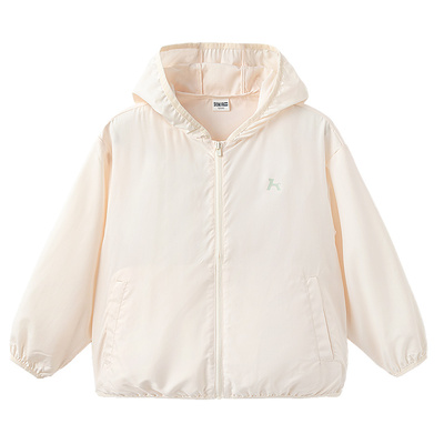 森马儿童外套2024新款宽松连帽