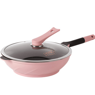 迪迪尼卡炒菜锅燃气灶电磁炉家用炒锅麦饭石不粘锅didinika炒锅