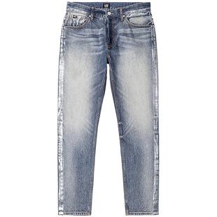 【张凌赫代言】Lee舒适中腰锥形天丝垂感中深蓝男牛仔裤潮A08118