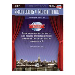 女中音 歌唱家音乐剧图书馆 卷二 附CD 原版进口乐谱书 Mezzo-Soprano Singers Library of Musical Theatre Vol 2 HL00322220