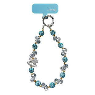 手机链挂绳短款高级感水晶闪钻珠手链时尚轻奢女神户外手拎壳结实