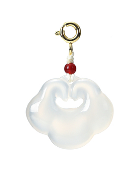 天然玉髓暴力熊如意福袋吊坠项坠