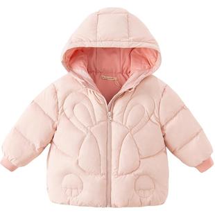 戴维贝拉儿童羽绒服新款冬装男童女童三防保暖外套宝宝面包服童装