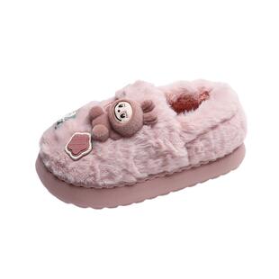 拉布布儿童棉拖鞋女童冬季2025新款公主棉鞋保暖女孩保暖室内拖鞋