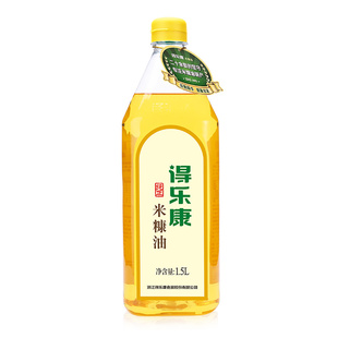 得乐康纯正1.5L米糠油小瓶装