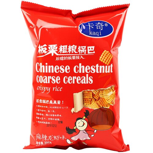 卡奇板栗粗粮锅巴脆麻辣龙虾西冷牛排咸蛋黄味膨化网红手工小零食