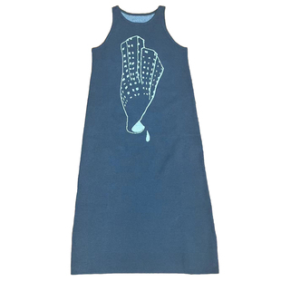 Studio1till8｜海螺提花秋季背心裙无袖毛衣裙修身长款针织连衣裙