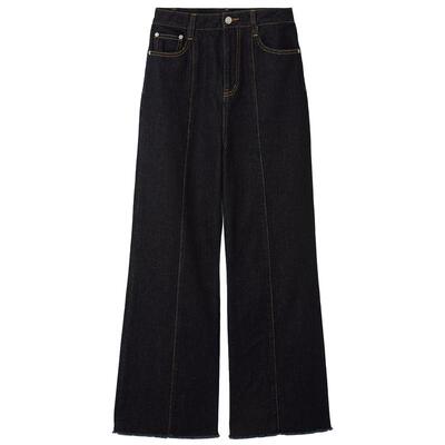 FRAY I.D2025秋冬新品经典时尚高腰微喇休闲牛仔裤FWFP254136