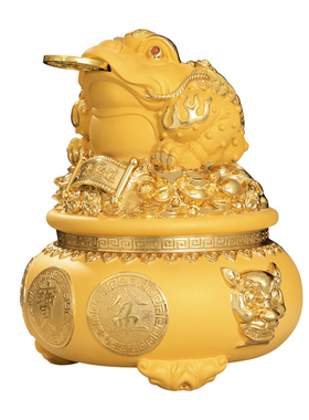 吉祥伞招财中式客厅储钱罐聚宝盆