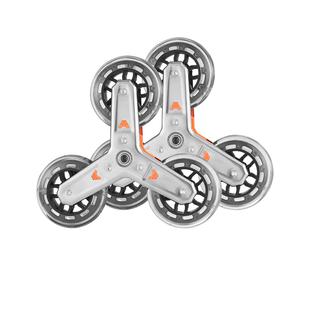 不锈钢爬楼轮三角轮六轮爬楼梯轮子购物车小拉车推车行李车配件