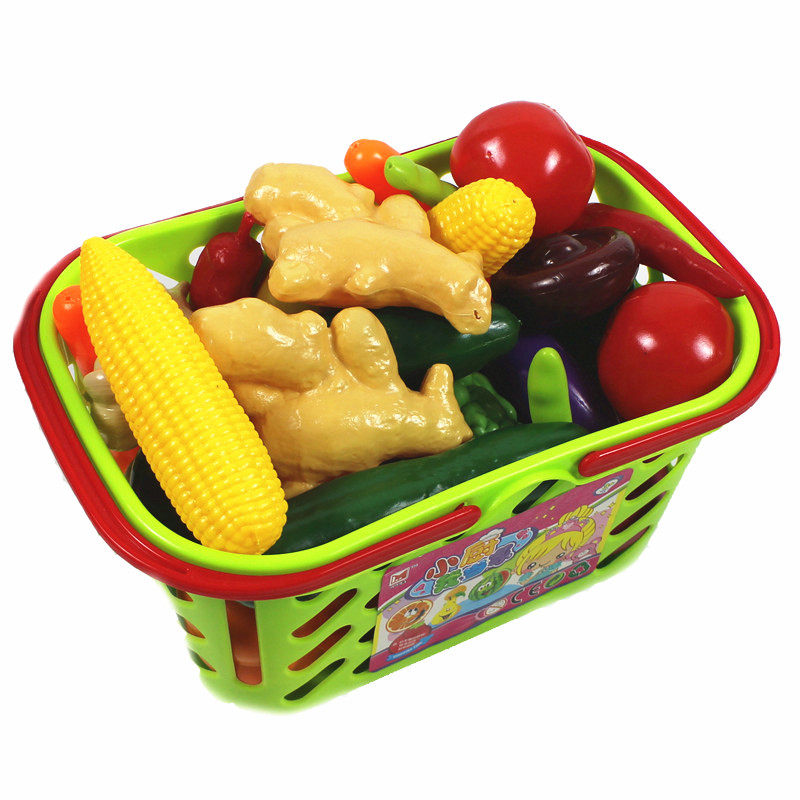 超市购物篮幼儿园早教过家家玩具