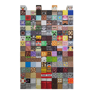 【2CM素材散件】我的世界磁力方块拼搭积木磁吸周边磁铁mc大颗粒