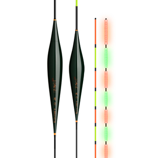 三老头一体无缝夜光漂高灵敏醒目电子漂鲫鲤鱼漂日夜两用轻量浮漂