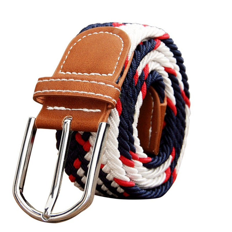 百搭弹力儿童腰带青少年初中学生军训皮带小学生男童女童裤带松紧