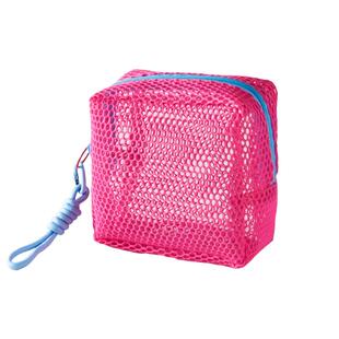网纱收纳袋豆腐包上班杂物小拎袋手袋化妆袋数据线收纳包网格包迷你小拉链袋钥匙随身wifi袋子大容量小零钱包