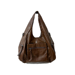 YAU大树 辣妹y2k复古单肩包大容量托特包个性摇滚风斜挎包kpop潮