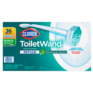 保税美国高乐氏Clorox马桶一次性替换刷头（带清洁剂）36支+1手柄