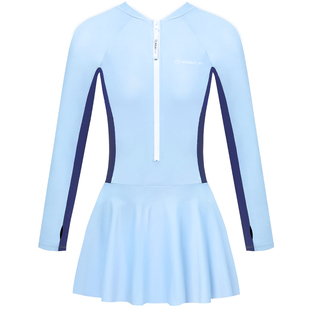 AquaPlay连体泳衣长袖女防晒速干泡温泉游泳游泳衣冲浪服潜水服