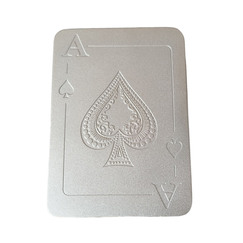 999纯银来图定制扑克压牌器