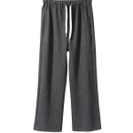 英氏孕妇裤子秋冬款无托腹宽松阔腿裤外穿休闲直筒裤加绒保暖长裤