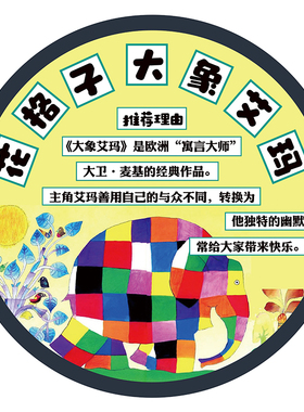 幼儿园绘本好书推荐主题环创墙贴
