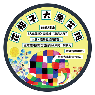 幼儿园绘本好书推荐主题环创墙贴
