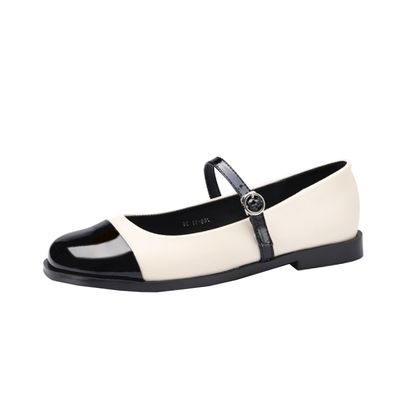 玛丽珍小皮鞋复古平底小香风单鞋