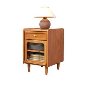 实木床头柜超窄20公分原木风现代简约迷你小型30cm床边夹缝置物柜