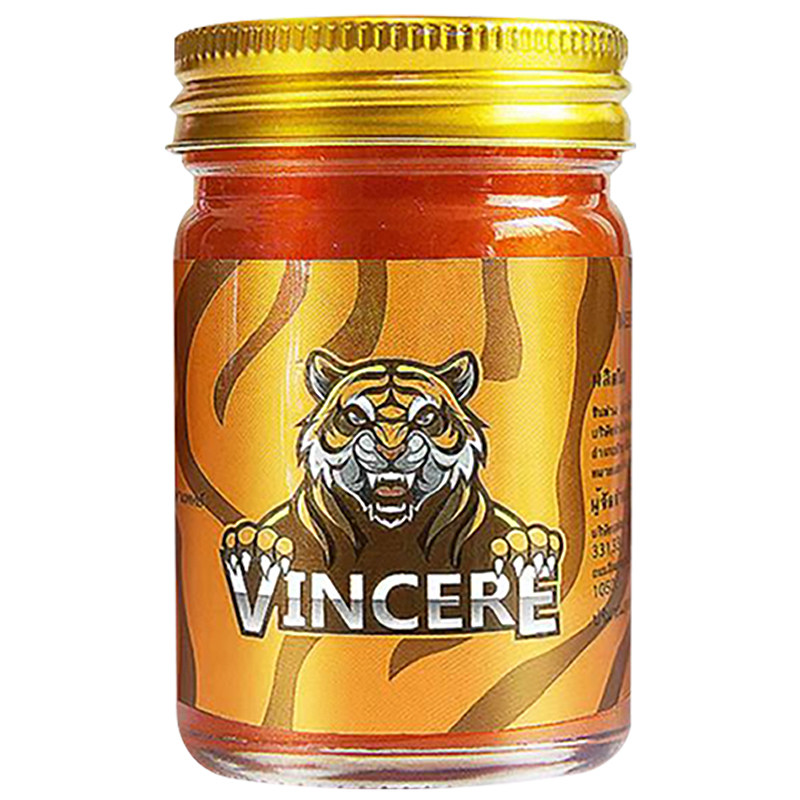 【自营】泰国进口VINCERE金老虎膏油腰颈肩肌肉拉伤按摩缓解50g