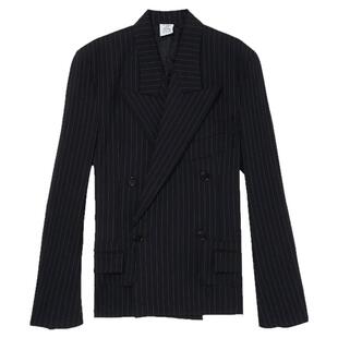 IT VETEMENTS女装廓形条纹西装外套新品摩登复古西服夹克JA455NXK