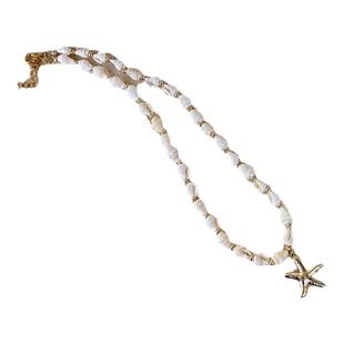 赵昭仪花少同款 A ray of sunlight海星海螺项链串珠贝壳复古饰品