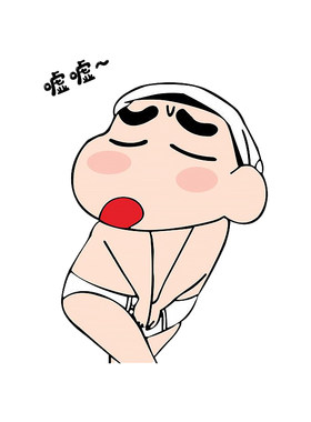 搞笑蜡笔小新浴室门墙壁无痕贴画