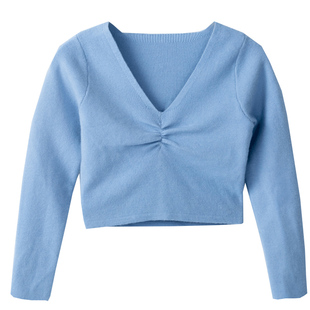 儿童芭蕾舞蹈裙毛衣披肩外套秋冬季长袖女童跳舞裙练功服加厚保暖