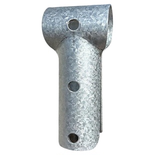 养殖温室大棚骨架配件热镀锌直鸭嘴斜鸭嘴管管卡三通丁字卡T型卡