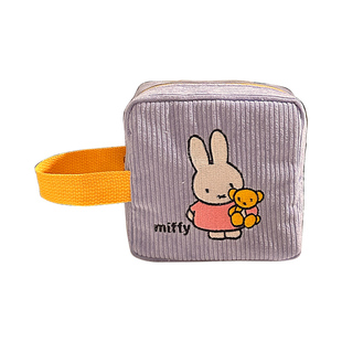 可爱米菲兔化妆包大容量便携手提拍立得收纳包姨妈巾杂物包零钱包