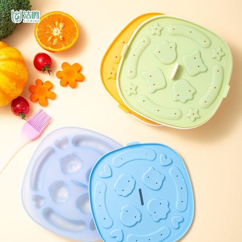 宝宝蒸糕模具硅胶可蒸煮蒸辅儿童香肠模具食肠模具卡通米糕耐高温