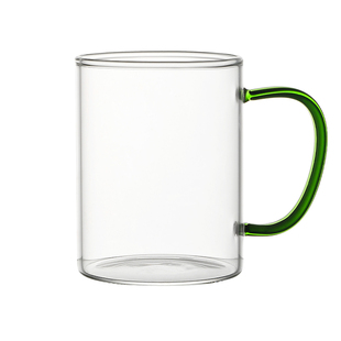 高硼硅玻璃杯带把手简约水杯大容量啤酒杯子男泡茶茶具女家用喝水