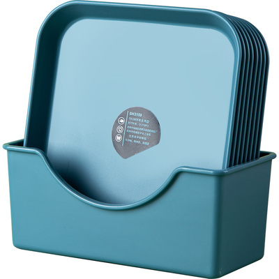 垃圾盘渣盘骨碟带底座餐桌吐骨碟