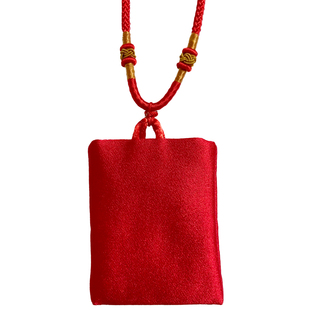 护身符袋防水锦囊袋福袋五行平安袋小荷包袋胎毛袋红黄蓝白色锦缎