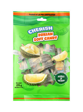 越南进口CHERISH珍爱山竹糖榴莲糖芒果糖水果软糖果味糖零食特产