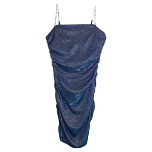 Rhinestone hip-hugging halter dress 水钻包臀可调节吊带连衣裙