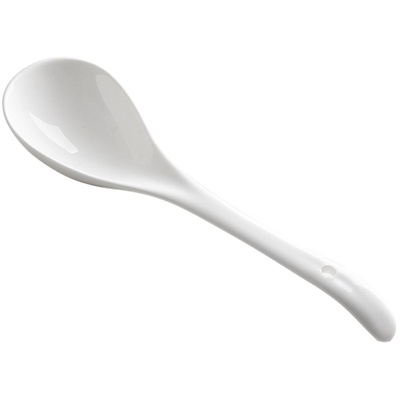 陶瓷大汤勺白瓷勺盛粥勺长柄