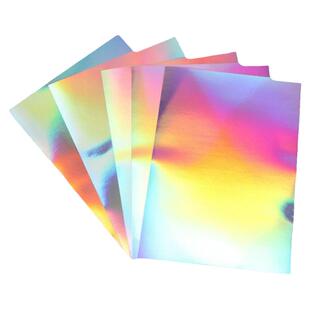 银平光不干胶A4打印纸PVC贴纸防水喷墨带涂层DIY素面镭射不干胶