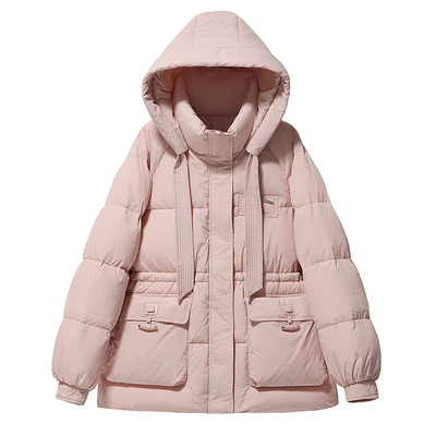 大码羽绒服女300斤收腰白羽绒衣