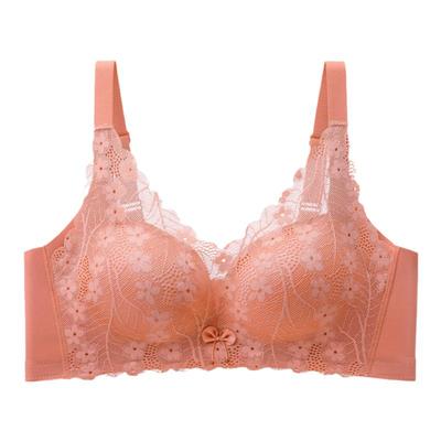 无侧骨聚拢加厚3CM小胸上托蕾丝